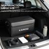 Car Trunk Storage Box, For SKODA KAROQ NU7 ND7 -2025 Portable Foldable Large-Capacity Leather Organizer Interior Accessories