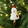 Schneemann-Plüschpuppe, Weihnachtsanhänger, Weihnachtsmann, hängende Puppe, Weihnachtsbaumdekoration