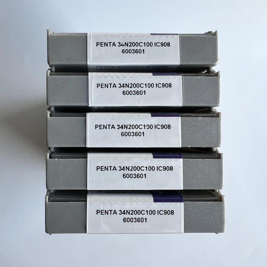 ISCAR / PENTA34N200C100 IC908 Industrial indexable carbide inserts 4 Pcs