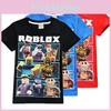 Character Roblox Game Children Roblox Print Cotton Short Sleeve Casual Shirt T
