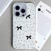 Polka Dot Bow iPhone Case for 15 Pro Max, 17 Pro Max, and 16 Pro - Set of 13