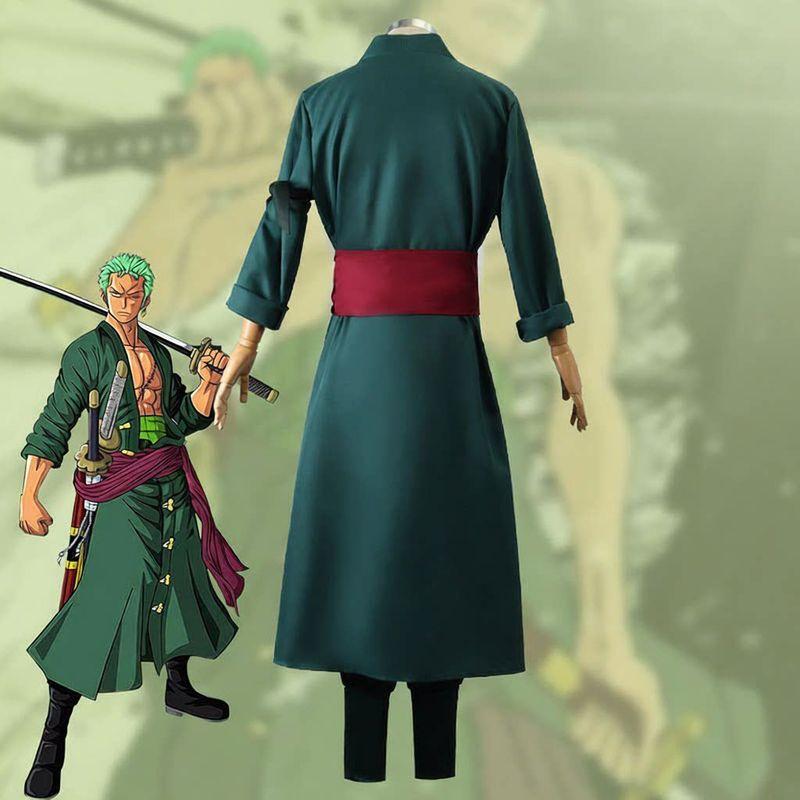 One Piece Cosplay Costume Wano Country Cosplay Zoro Tenro Yukata Kimono Japanese Style Cosplay Outfit