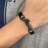 Retro Motorcycle Style Woven Leather Bracelet - Cool and Trendy Design