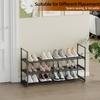 Shoe Rack, 3-Tier Shoe Organizer, Sturdy Shoe Storage Shelf, Perfect for Front Door Entrance, Closet & Entryway, Easy to Assemble, DIY Layering