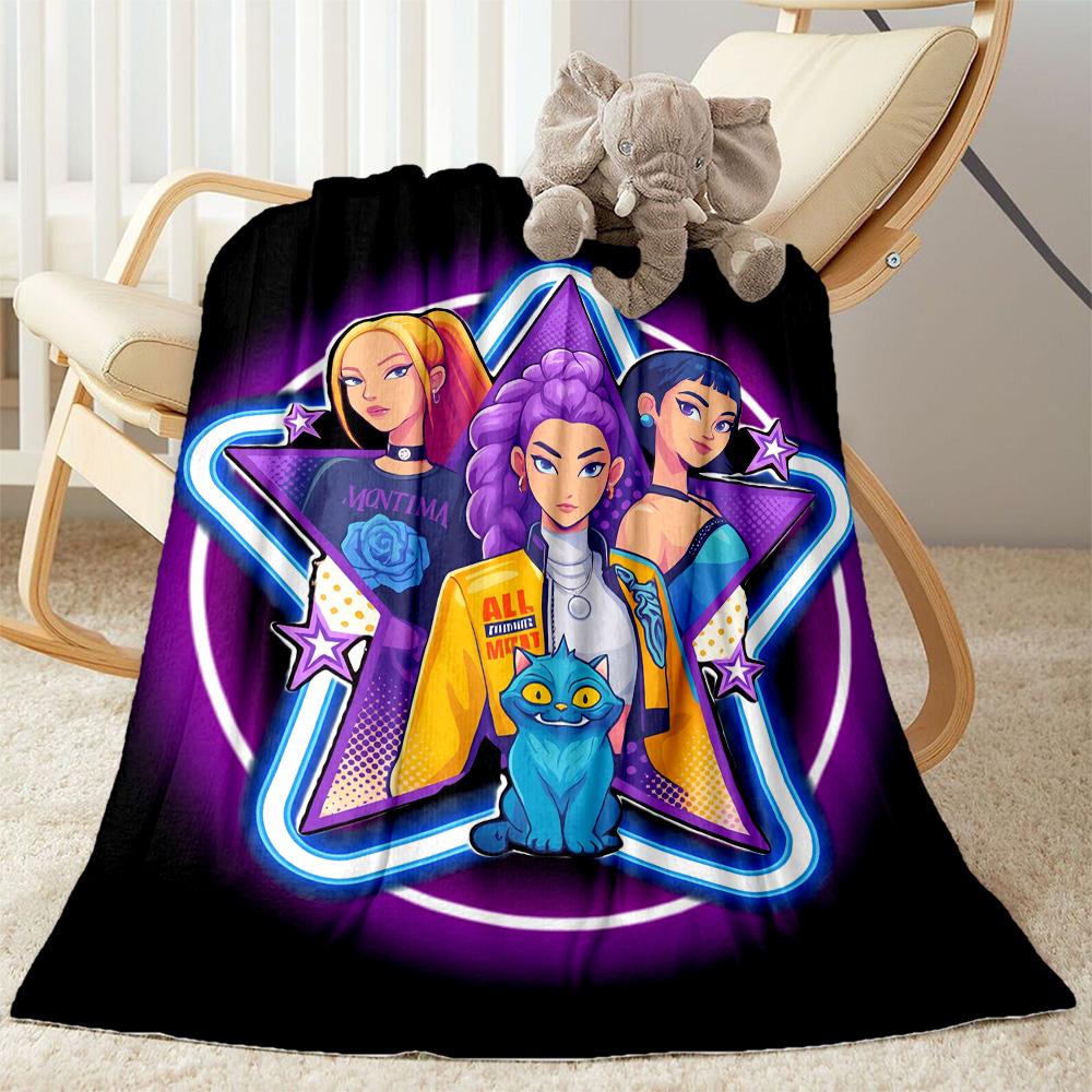 Huntrix: Future Heroes Unite Blanket Ultra-Soft Suitable for Bedding Couch Office Chair for All Seasons Warmthful Decor
