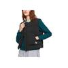 Skechers SmileyWorld Collaboration Comfortable Fashionable Versatile Zipper Down Vest Women Vest Carbon-Black L424W173-0018