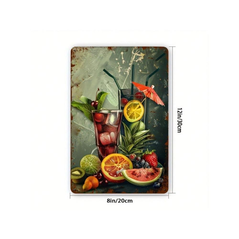 Vintage Tin Sign Home Wall Decor Metal Plaque Art