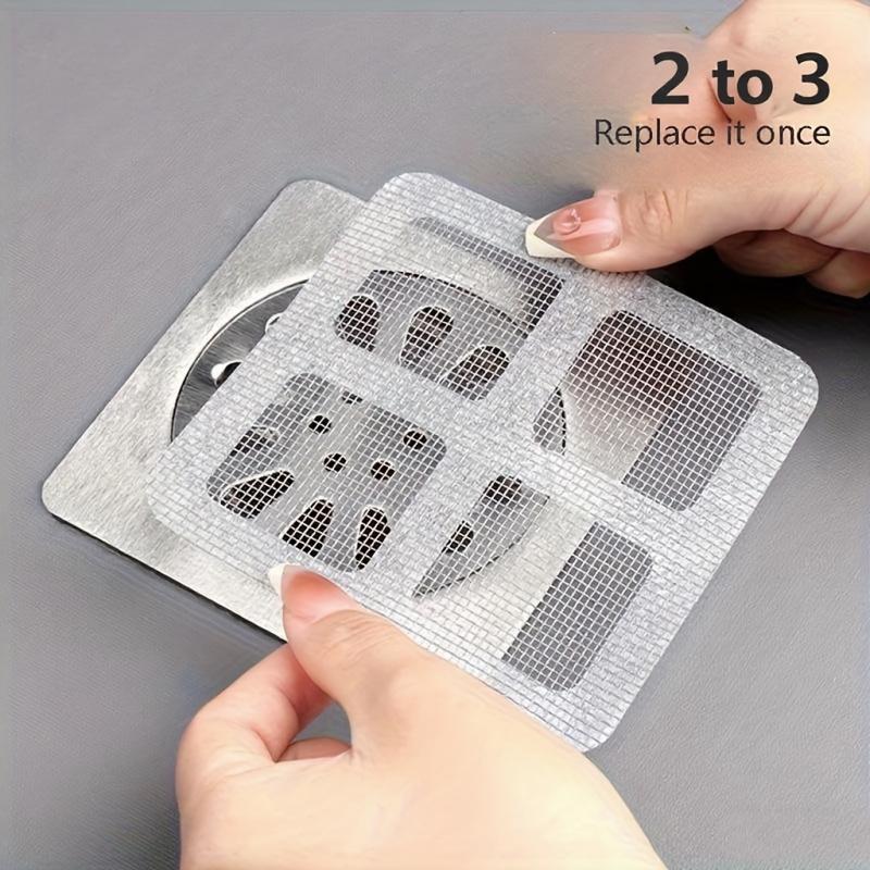10Pcs Disposable Shower Drain Hair Catcher Mesh Shower Drain Covers Floor Sink Strainer Filter Hair Stopper For Bathroom Kitchen