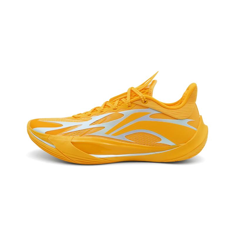 Li Ning Sonic 13v2 Fabric Low top Basketball Shoes Men s Chromium Yellow ABAV075-11 39