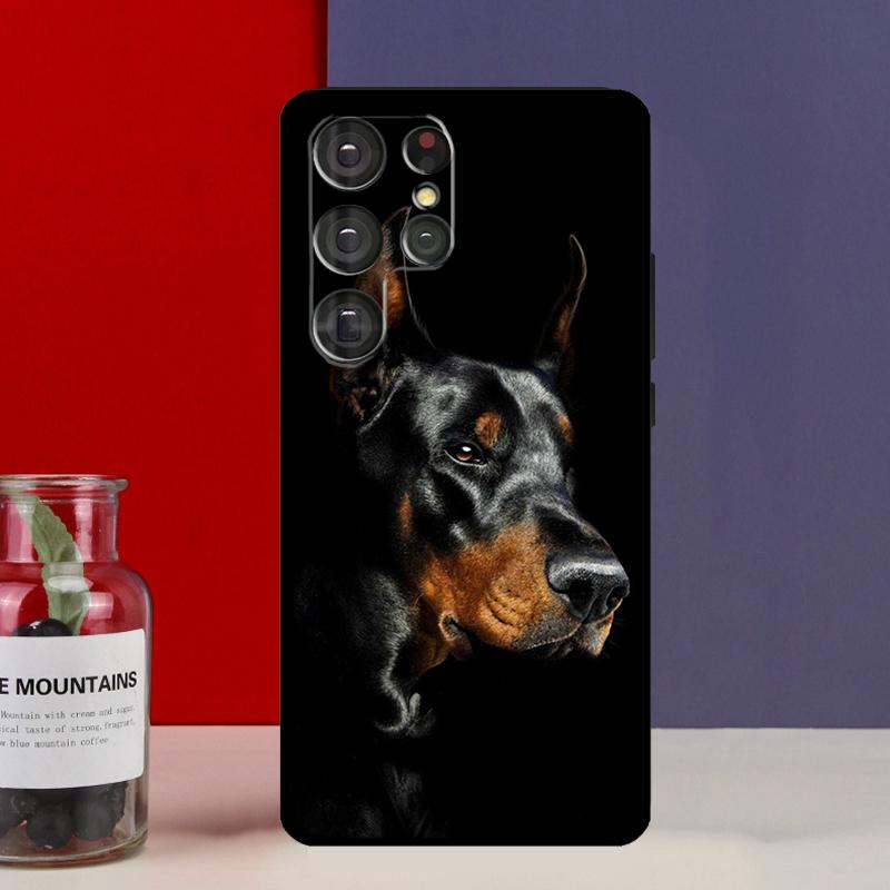 Animal Doberman Dog Funda Case For Samsung Galaxy S25 Ultra S9 S10 S20 S21 S22 Plus S23 Ultra S24 FE Phone Cover