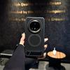 Suitable for Huawei Mate70Pro Metallic Paint Hollow Honeycomb Heat Dissipation Magnetic Pura70 Invisible Bracket Mobile Phone Case