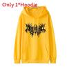Gothic Style Hooded Sweatshirt For Women With Print Graphic Streetwear Winter Fashion