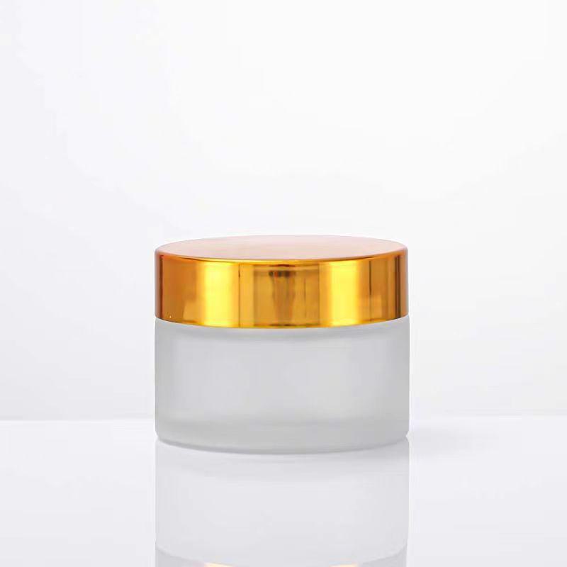 Láhev z matného skla na oční, pleťový krém a masku (5g-100g)