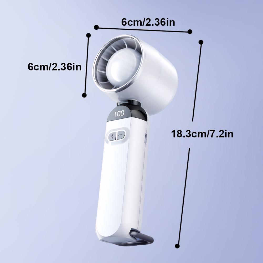 4000mAh 3000mAh Rechargeable USB Fan 100 Speeds Digital Display Portable Turbo Fan Outdoor Travel Small Electric Air Cooler Fans