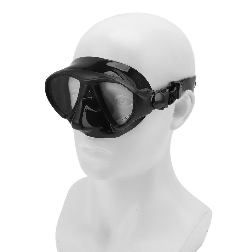 Diving Face Goggles Cover No Leakage Wide View Safe Tempered Glass Snorkeling Goggles