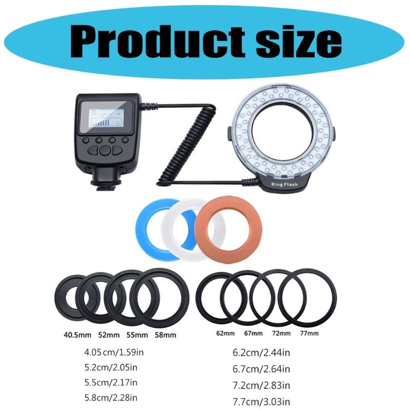 Verstellbares LED-Kamerablitzlicht mit zwei Seiten und 4 Filtern für natürliches, weiches Licht für die meisten Kameras