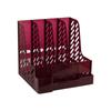Retro Multi-Layer Pen Holder & A4 File Organizer for Desk
