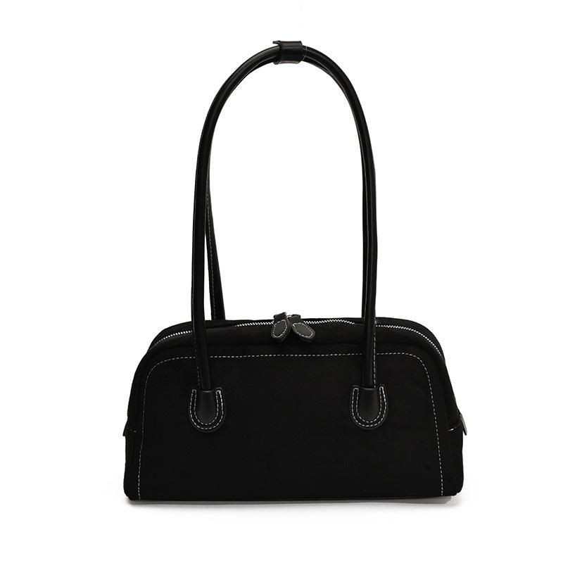 New fashion retro pillow bag autumn large capacity shoulder armpit bag texture commuter bag women's bag