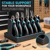 Partition Tool Storage Rack 6 Slot Desktop Tool Tray Durable Plier Storage Box  For Garage