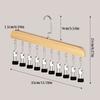 Wooden Hat Display Rack For Bedroom Organization Versatile Multi-Clips Protecting & Organize Hats/Accessories. Entryway Storage