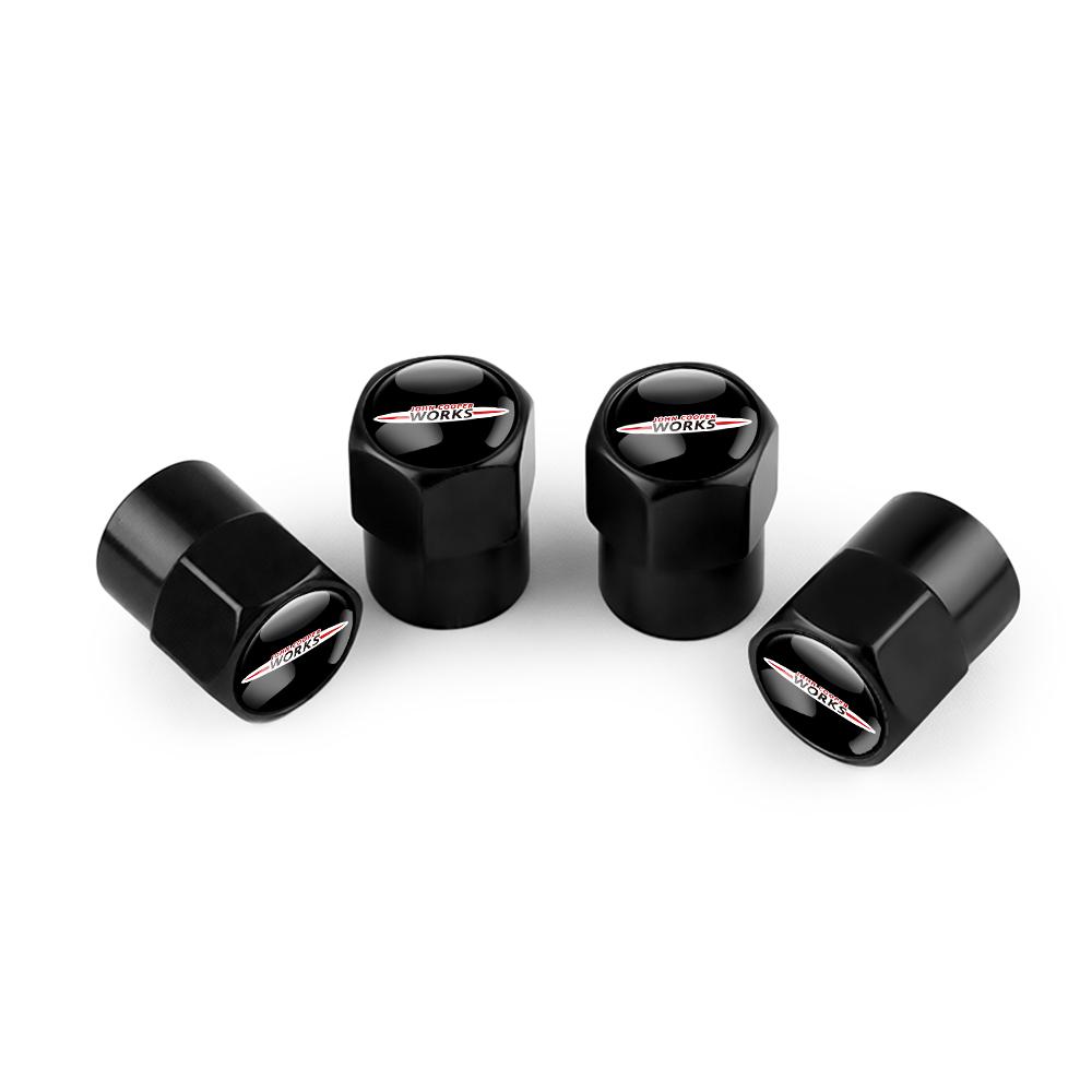 4pcs Car Metal Badge Wheel Tire Valve Caps Stem Cover For Mini Cooper S JCW Works F54 F55 F56 F57 F60 R50 R52 R53 R55 R56 R57 phgqd66
