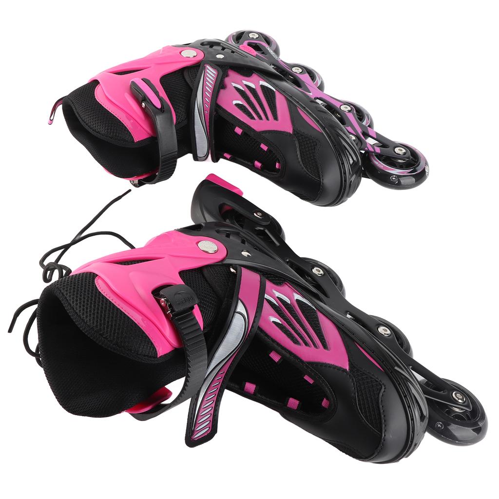 Adjustable Illuminating Inline Skates with Light Up Wheels for Kids and Youth Girls Boys Inline Skates