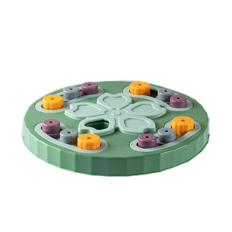 Sakura Slow Feeder: Automatic Bowl & Puzzle Toy for Dogs and Cats