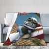Coperta Cartone Animato Crazy Frog Ultra Morbida Coperte Plaid per Divano 50x60 Pollici Diverse Misure Trapunta Sottile in Peluche