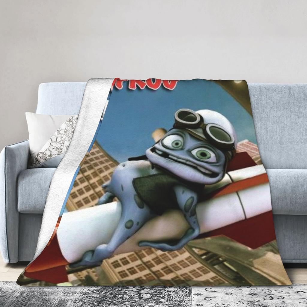 Coperta Cartone Animato Crazy Frog Ultra Morbida Coperte Plaid per Divano 50x60 Pollici Diverse Misure Trapunta Sottile in Peluche