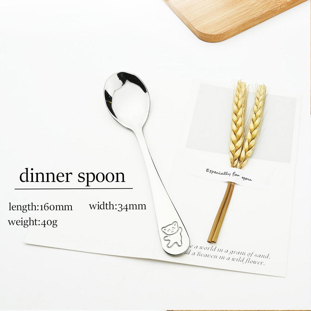 Little Dessert Edelstahl Besteck Set Teelöffel Löffel Gabel Set Teelöffel Kuchen Dessert Messer Geschirr Besteck