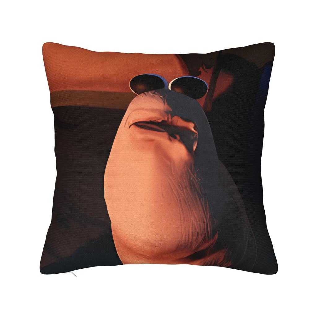 Cartoon Marcus The Worm Pillow Cover Novelty Pillow Case For Couch Sofa Bedroom Comfy Cushion Cover Birthday Gift