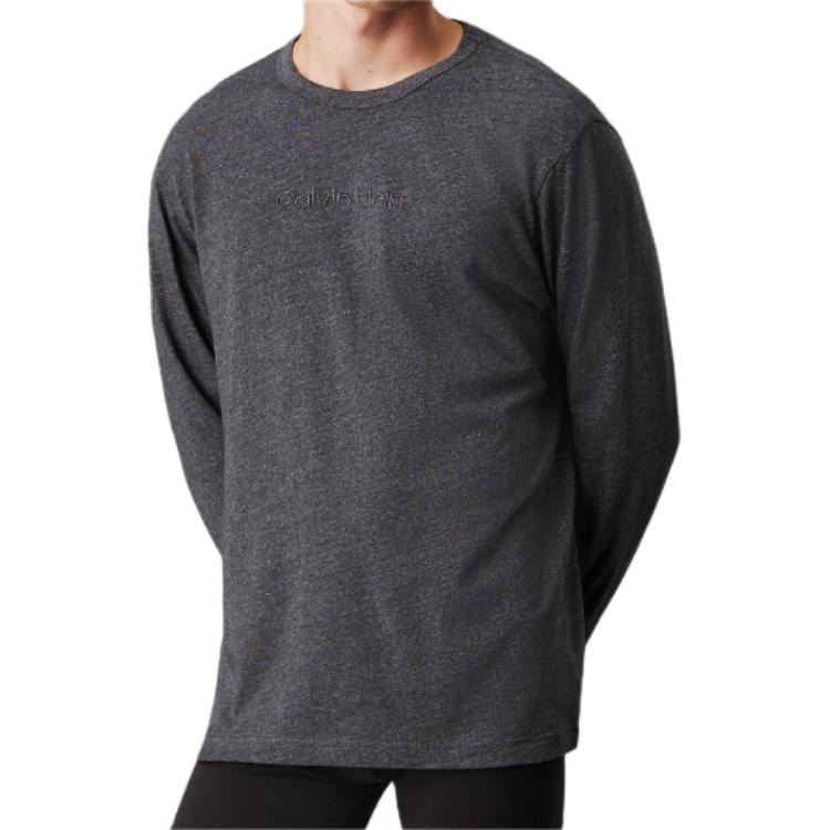 Calvin Klein Long Sleeve Crew Neck Straight T-Shirt Men Tops NM2771QQ0