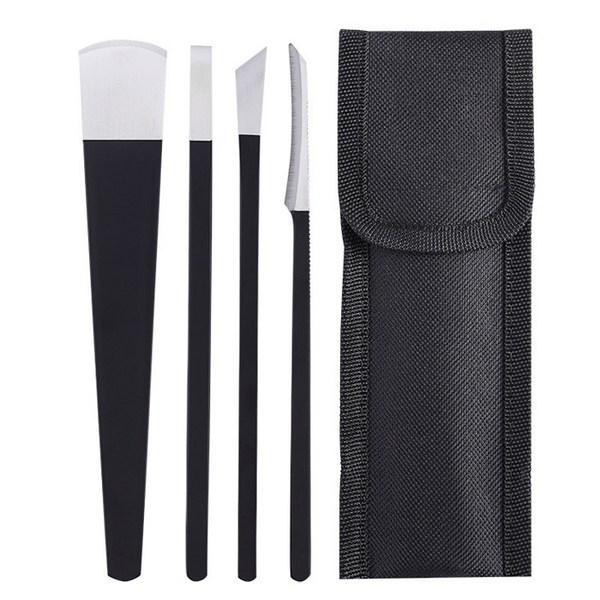 

Nail Paddy Planning Knife 4 sets, 1 set, black + silver