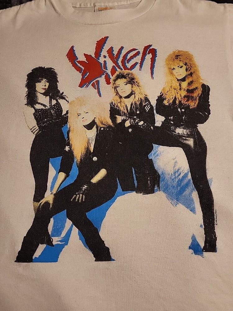 

1988 Vixen World Tour T-Shirt Cotton For Men Women Tee Size S-4XL UR001 Unisex T-Shirt S