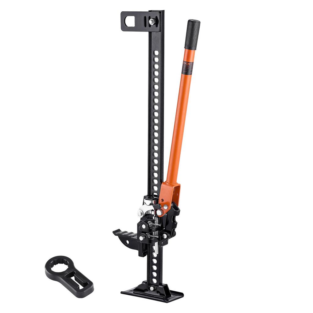 VEVOR Farm Jack, 91.5 Cm Utility High Lift Farm Jack, 3.18 Ton Capacity Ratcheting Off Road Utility Jacks