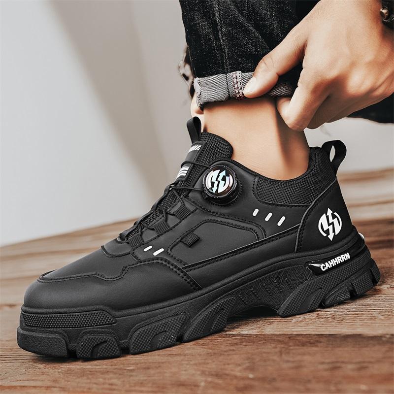 New Men Shoes Unisex Corner Low Cut Boots British Style Workwear Shoes Motorcycle Shoes Versatile Casual TrendyZapatillas Hombre