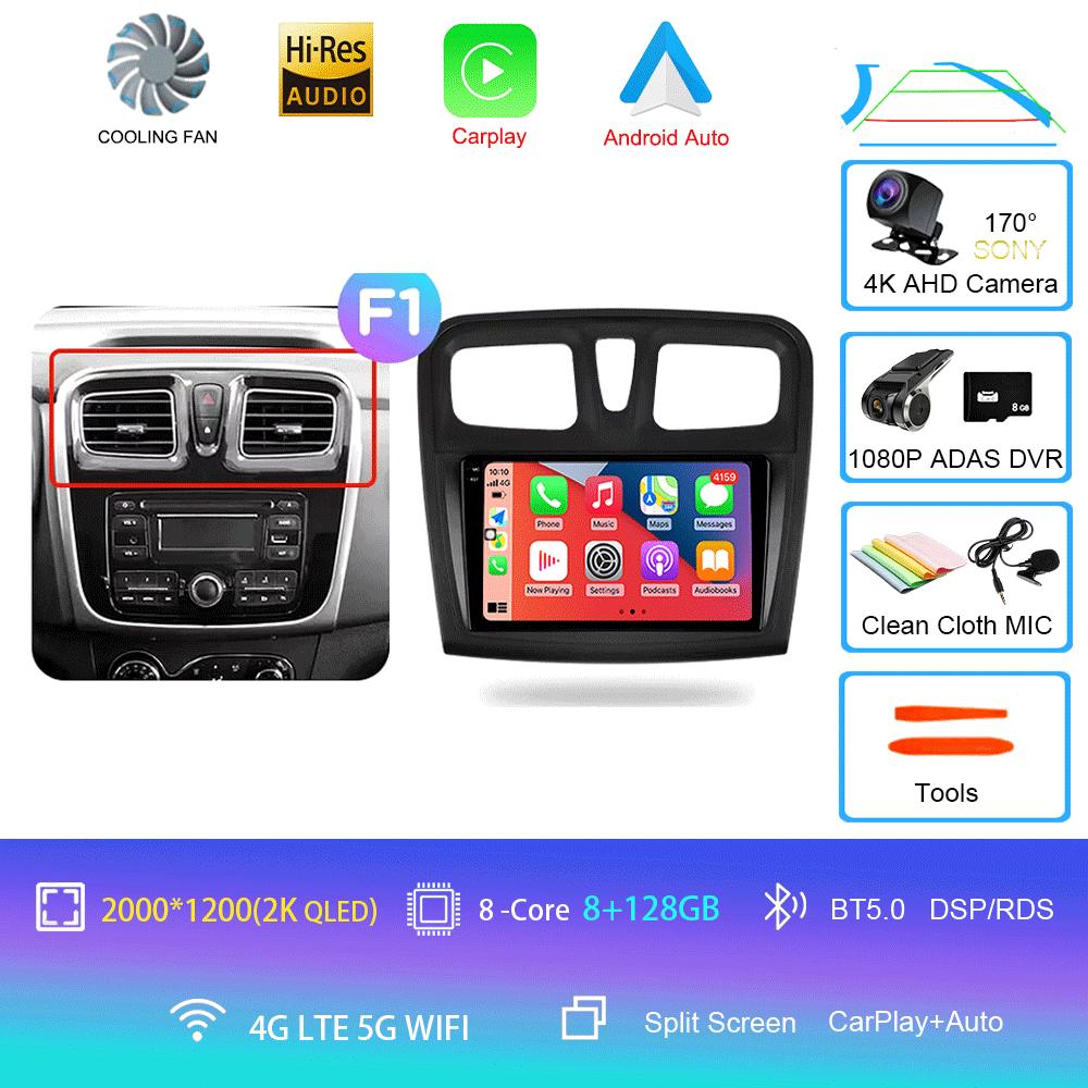 Android 14 Car Radio For Renault Logan 2 2012 - 2022 Sandero 2 2013 - 2022 Multimedia Video Player Navigation stereo GPS No 2din