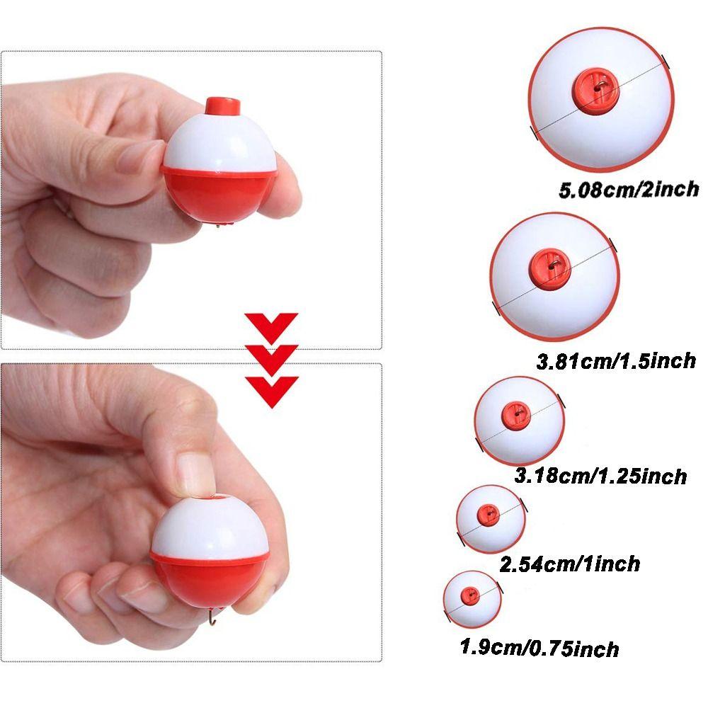 10PCS ABS Fishing Float Hard Fishing Bobbers Fishing Tackle Snap-on Fishing Floats  Carp