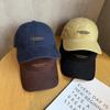 American Retro Letter Baseball Cap With Sunshade For Casual Outings