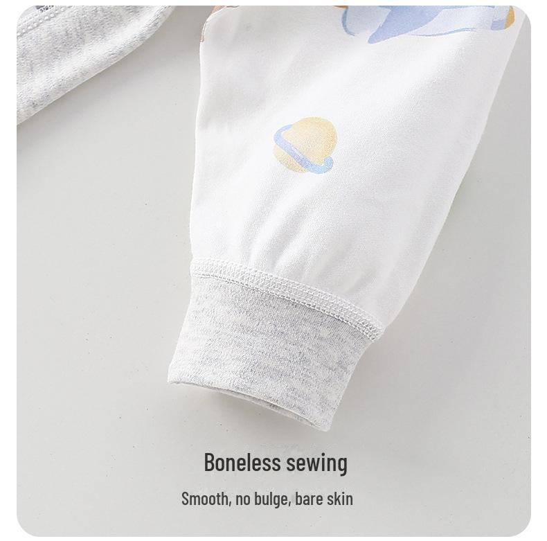 Spring Cotton Baby Sleeping Bag Pajamas: Long Sleeve Split Leg with Zipper