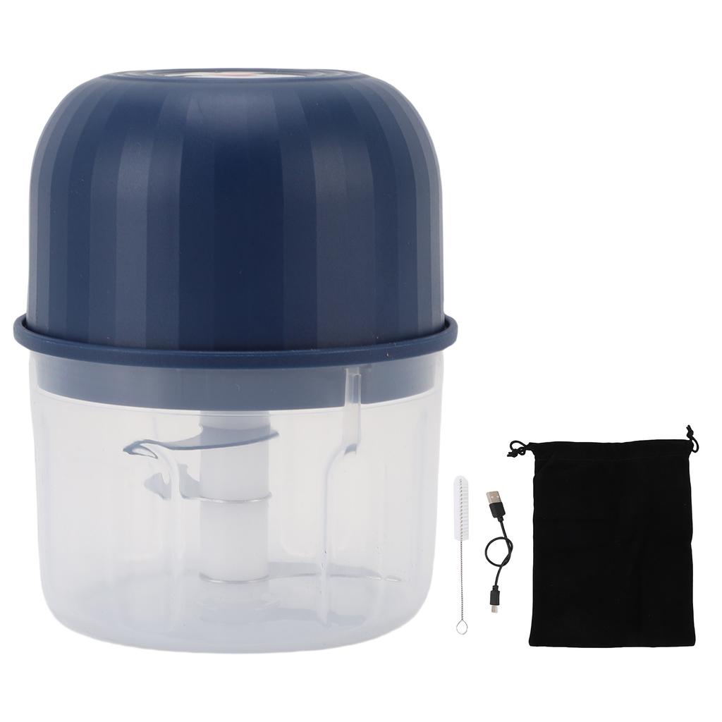 Vitlökshackare 3 Blad Multifunktionell 260ML Elektrisk Vitlökshackare för Lök Ingefära Chili Nötter