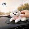 Animal Anti-Anxiety Senosry Toy Dog Stress Relief for Car Dashboard Decor, Puppy Squeeze with Anti-slip Mat, Soft