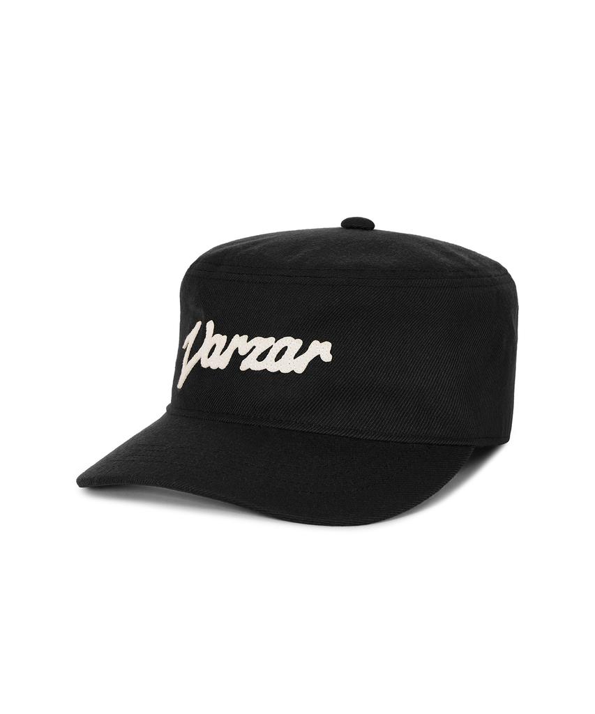 Bajal New Wave Applique Pillbox Cap Black