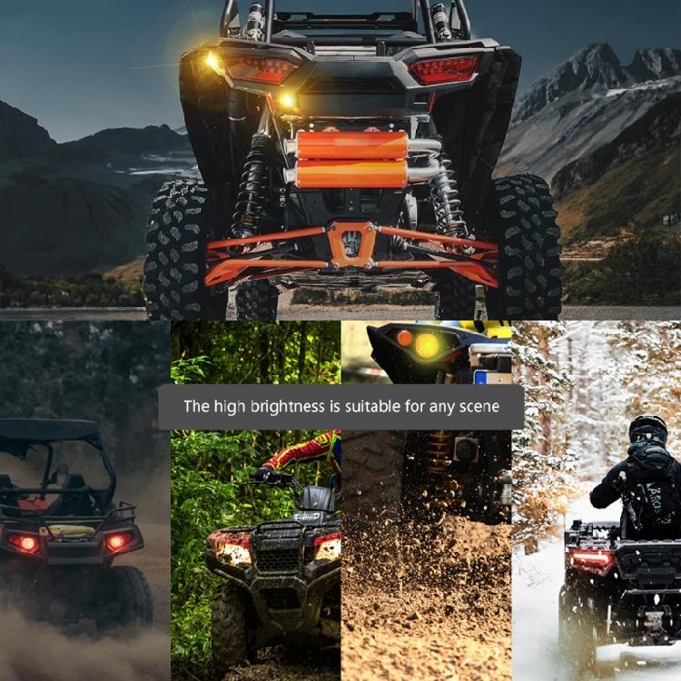 ATV UTV Turn Signal LED Light Kit with Horn Turn Signal Headlight Flasher Relays