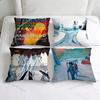 RRadioheadS Rock Band Square Pillow Case Soft Decorative Throw Pillow Cover for Home Sofa Bed