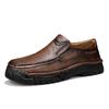 Men Leather Loafers Handmade Casual Shoes Classic Moccasins Walking Slip on Flats Male Business Shoes Driving Shoes