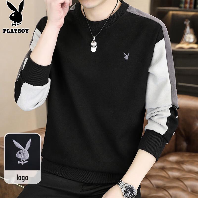 PLAYBOY Men's Pullover Round Neck Sweatshirt