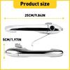 Pair Front Exterior Outside Chrome Door Handle &Right Left Side For Fiat 500