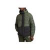 Timberland Embroidered Logo Warm Color Block Hooded Cotton Jacket Men Jackets Green A2AEB-W74