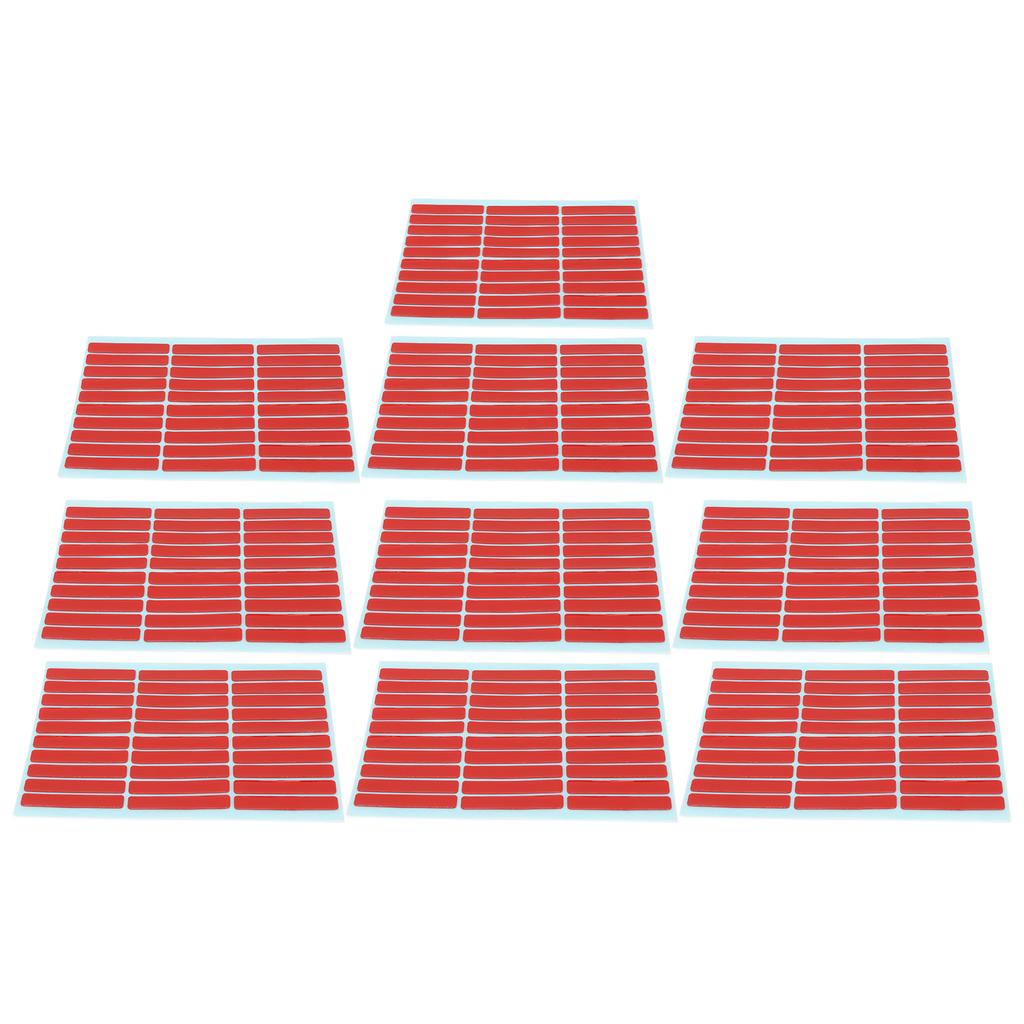 10 Sheet Nail Art Mounting Tape Salon Double Sided Adhesive Tape Accessory for Nail Tip Color Display